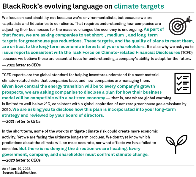 How BlackRock CEO’s latest letter to execs will shape the ESG